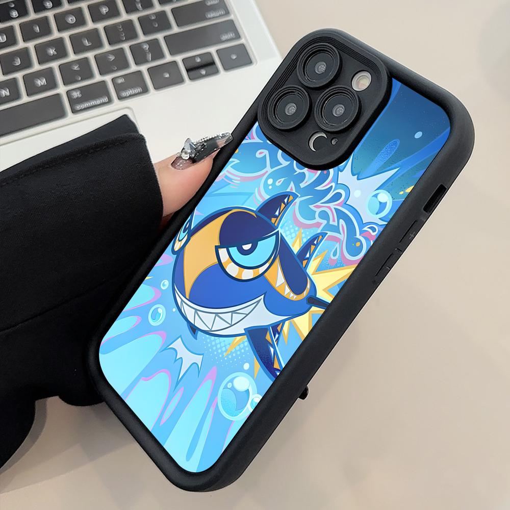 Игровой чехол GI Mualani Утолщенный ТПУ чехол для мобильного телефона для iPhone 17 16 15 14 13 12 11 Air Pro Max Plus Цветная крышка