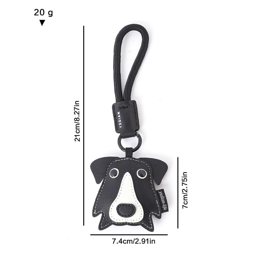 Прекрасные брелоки для ключей в виде щенков, прочный ремешок, высококачественная ПУ, мультяшные подвески в виде собак, украшения для женской сумочки