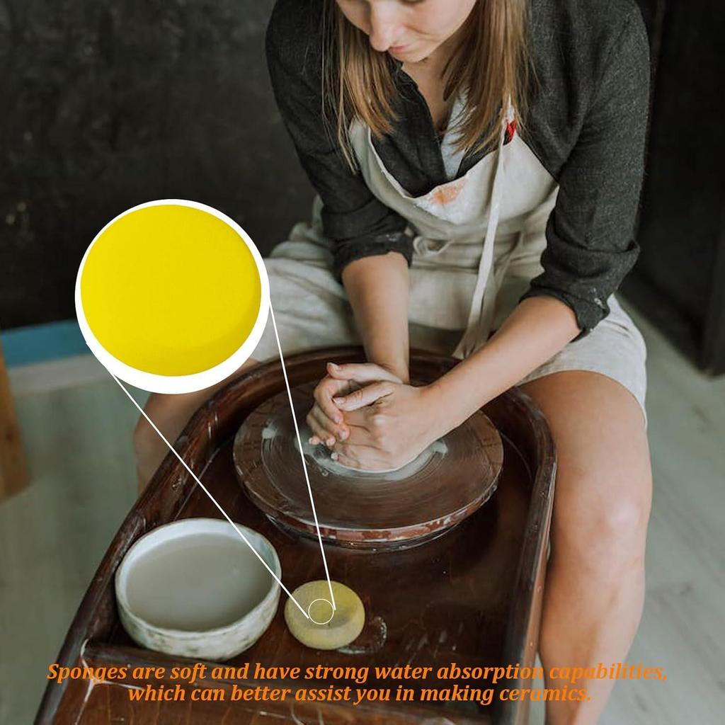 Суперабсорбирующая круглая губчатая кисть для DIY-живописи гуашью и акварелью