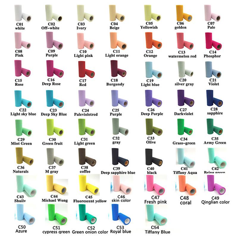 25 ярдов/партия 6 дюймов рулон тюля для свадебного украшения пачка катушка ремесло день рождения вечеринка детский душ свадебный декор принадлежности