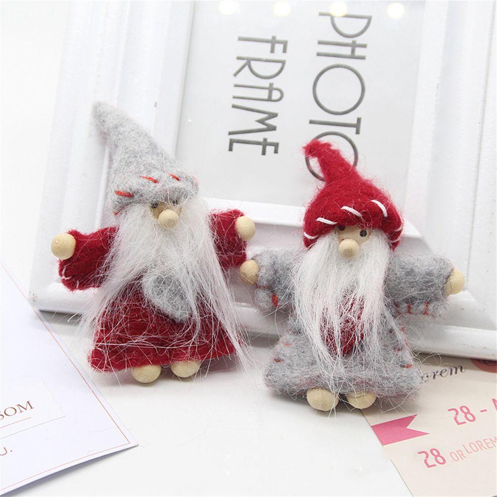 Claus Elf Xmas Tree DIY Handmade Christmas Doll Christmas Decorations Wool Felt Christmas Ornament