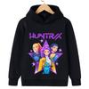 Kpop Demon Hunter Print Boys, Girls, Children, Middle-aged and Young Adults Spring and Autumn Hoodies, Thin Sweatshirts