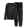Women's Thickened Warm Lamb Cashmere Lapel Pajamas Pajamas Household Suit