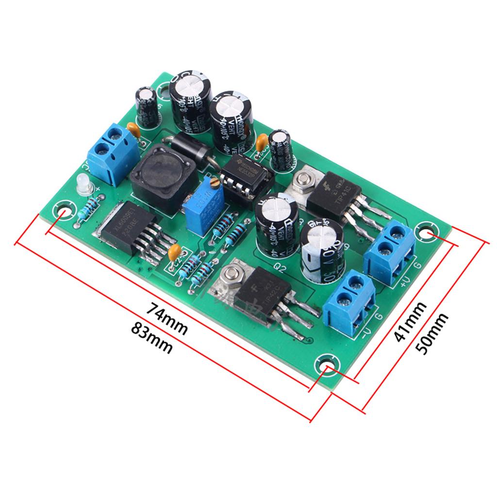 XL6009 Adjustable Buck-boost Power Module, 5V9V12V15V18 One-to-two Positive and Negative Voltage Regulated Outputs