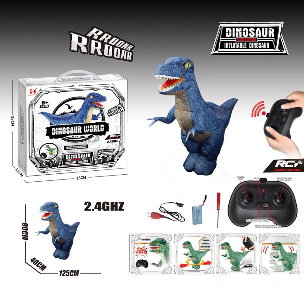 Электрический надувной динозавр с дистанционным управлением, надувной динозавр с дистанционным управлением, гигантский динозавр Юрского периода, игрушка-динозавр T-Rex для мальчиков
