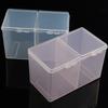 2Grids Nail Storage Box, Nail Polish Remover Pad Storage Container, Cosmetic Storage Box Organizer, Cotton Film Box, Suitable F
