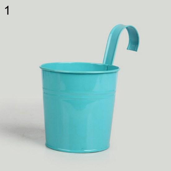 Металлический железный подвесной цветочный горшок, контейнер для дома, балкона, сада, кашпо, бочонок, декор