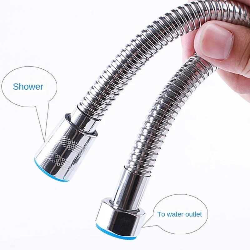 Hot Water Extendable Garden Hose Faucet Replacement Parts. Stainless Steel Bath 1PCS Shower Pipe 1.5/2m Bathroom Supplies Hoses
