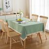 Modern Simple Solid Color Cotton Washed Cotton Fringed Coffee Table Tablecloth Dining Table Cloth