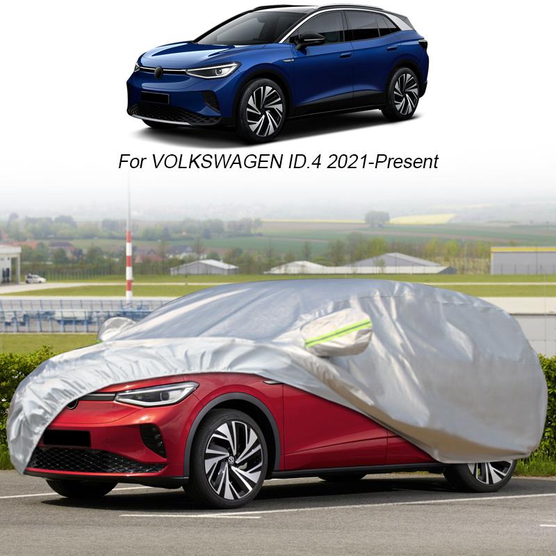 Полный автомобильный чехол от дождя, мороза, снега, пыли, водонепроницаемый для Volkswagen ID.3 ID.4 ID.5 ID.7 2020-2025, защитный автомобильный анти-УФ-чехол, аксессуар