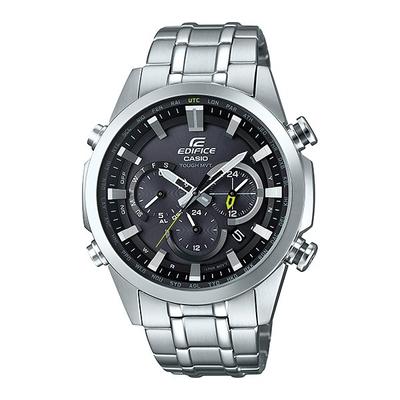 EDIFICE EQW-T630JD-1AJF [Часы радиоуправляемые мужские EDIFICE на солнечных батареях] Круглые часы серебристые