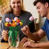 LEGO Botanical Tulip Bouquet Toy Decorative Flowers for Home Interior Gift for Men and Women 11501