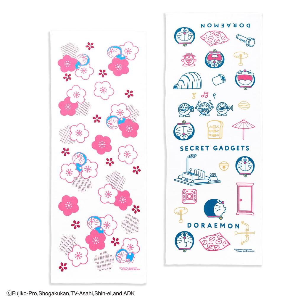 Музей полотенец Тэнугуи Сделано в 34 x Слива Полотенце, Япония, 100% хлопок, Прибл.. 90см, Дораэмон, Блоссом, Розовый, 21-2402120