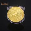 Позолоченная монета, реквизит для фильмов, диаметр 1,6 дюйма, двухсторонняя металлическая монета, коллекционная сувенирная монета с защитной коробкой, подарок для поклонников фильмов
