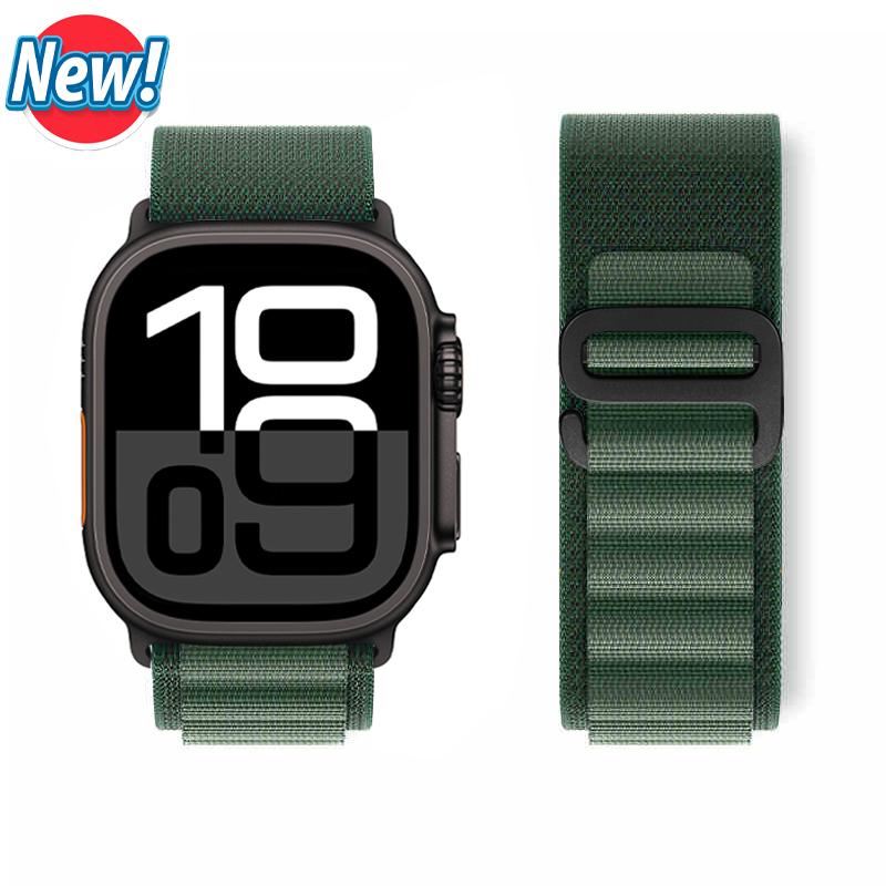 Ремешок Alpine Loop для Apple Watch Ultra 2 Band 49 мм 45 мм 44 мм 40 мм 41 мм 46 мм 42 мм 38 мм Браслет iWatch Series 10 SE 9 8 7 6 5 4