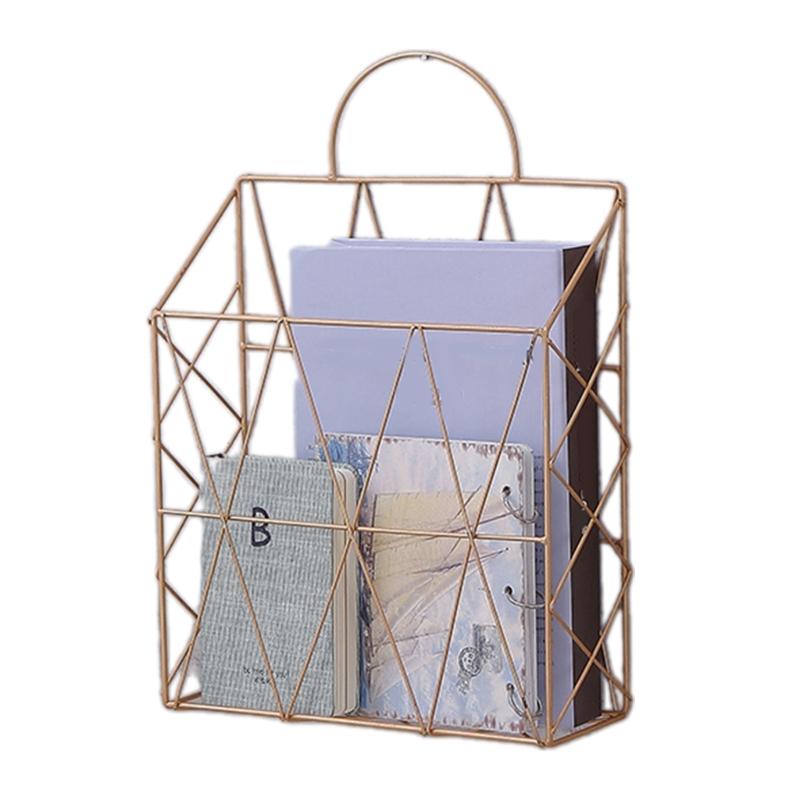 Подвесные настенные держатели для файлов, хранение журналов, держатели для документов, настенный органайзер, металлическая подставка для журналов для офиса и дома