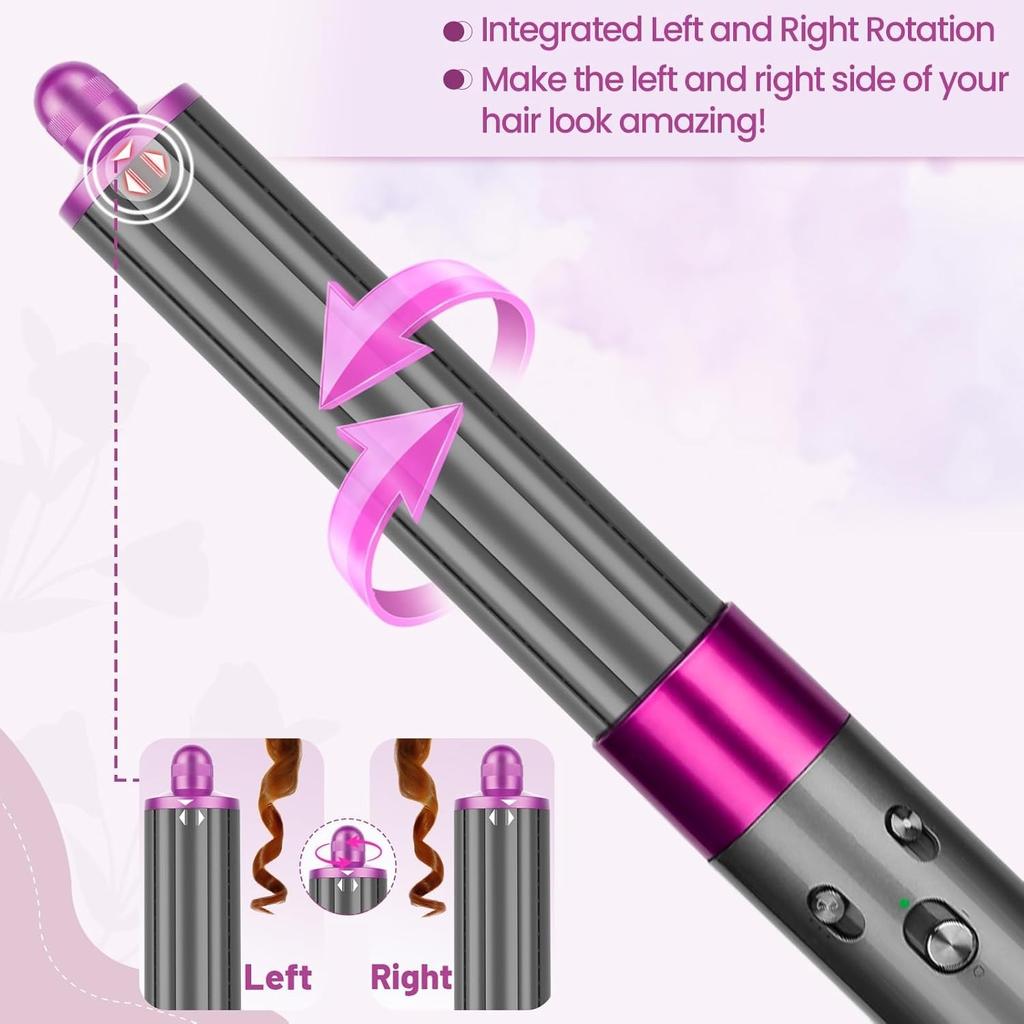 Long Hair Barrels Attachment Compatible with Dyson Airwrap HS01 HS05 HS08 Accessories, Automatic Curling Iron Curlers for Lazy Loose Inward