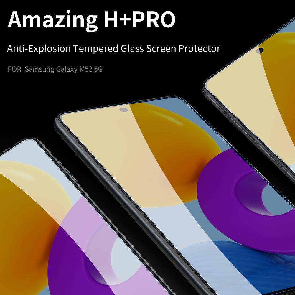 NILLKIN H + Pro для Samsung Galaxy M52 5G закаленное стекло 9H полностью прозрачное 2.5D противовзрывное защитное стекло