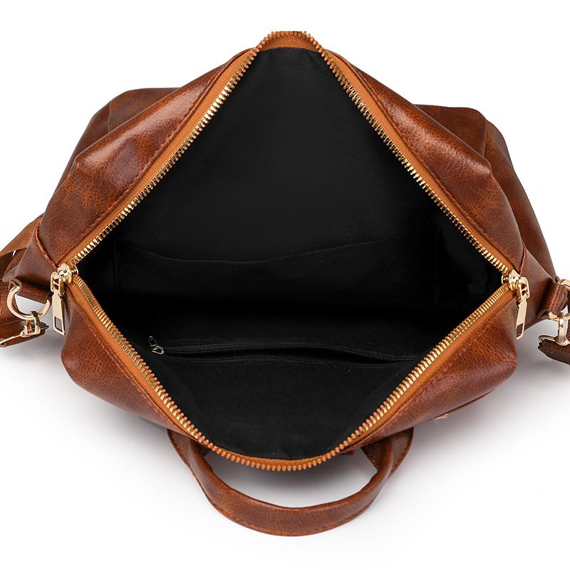 ПУ рюкзак ретро рюкзак большой емкости женская дорожная сумка