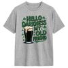 Men TShirt St Patricks Funny Irish Beer Hello Darkness My Old Friend Awesome Pure Cotton Tee Shirt Short Sleeve T Shirts