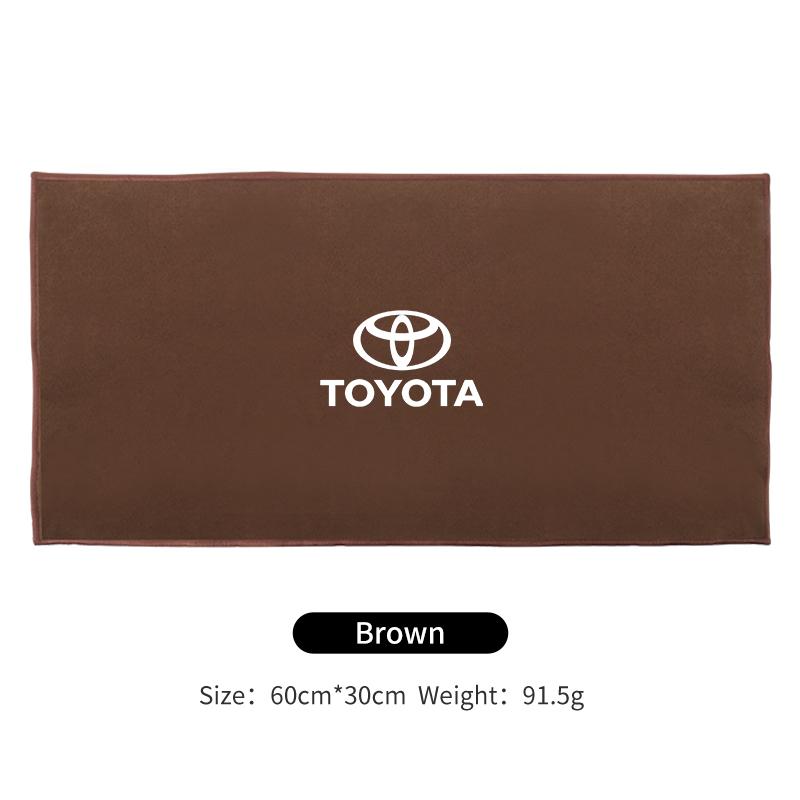 Car Microfiber Cleaning Towel Car Wash Drying Cloth Care Key Accessory For Toyota Corolla Yaris Camry Prius RAV4 CHR Hilux Aygo