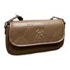 MLB Embossed Logo Design Polyester Crossbody Bag Women bags Brown 7ACRMA06N-50BRS