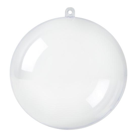 Yousheng Clear Fillable Ball Ornaments Plastic Transparent Shatterproof Hanging Ball Decoration for DIY Crafts Christmas Wedding Decor