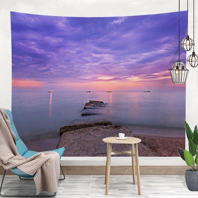 Спальня Гостиная Гобелен Тропические Растения Летний Узор Гобелен Мода Домашний Декор