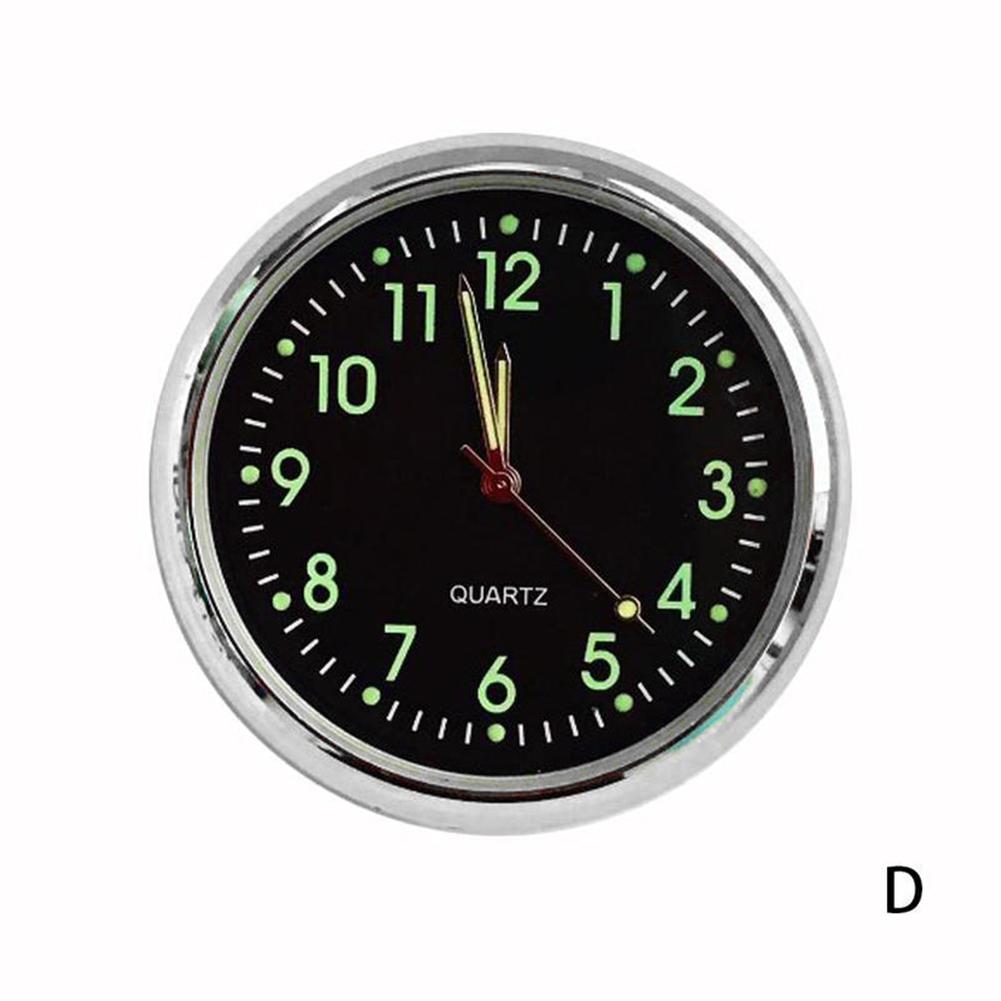 Мини-модные светящиеся автомобильные часы, автомобильные внутренние наклеиваемые цифровые часы, механические кварцевые часы, автомобильные украшения, аксессуары