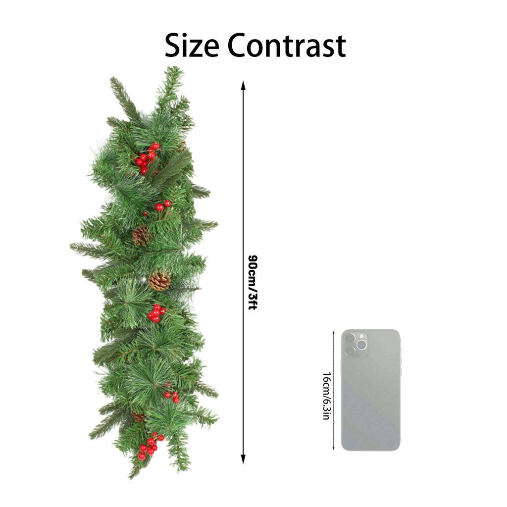 Christmas Mailbox Wreath Home Led Luminous Dead Branches And Vines Decorations