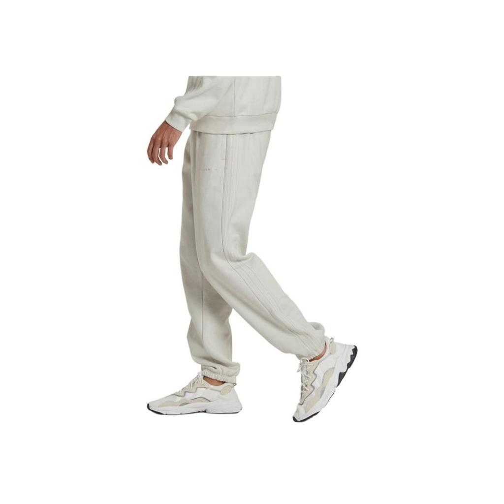 Adidas Однотонные мужские джоггеры с логотипом и принтом, белые HK2728