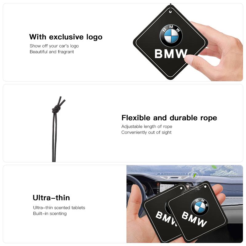 WCHT7 Car Fragrance Tablets Air Freshener Perfume Decoration Pendant For BMW F30 F10 E90 F20 E46 E60 E70 E39 X6 Car Flavoring keychain