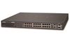 Коммутатор L2 Planet FGSW-2624HPS4, 24x100Мбит, 2x1Гбит SFP, 24x PoE 802.3at 420Вт