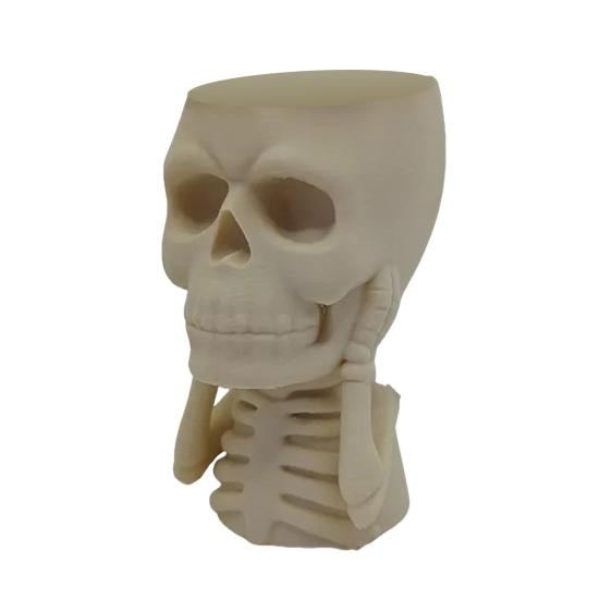 Yousheng Хэллоуин Череп Цветочный Горшок Ничего Не Вижу Не Говорю Не Слышу Жуткий Череп Кашпо Домашний Балкон Садовое Украшение Контейнер для Кактусов Суккулентов Растений