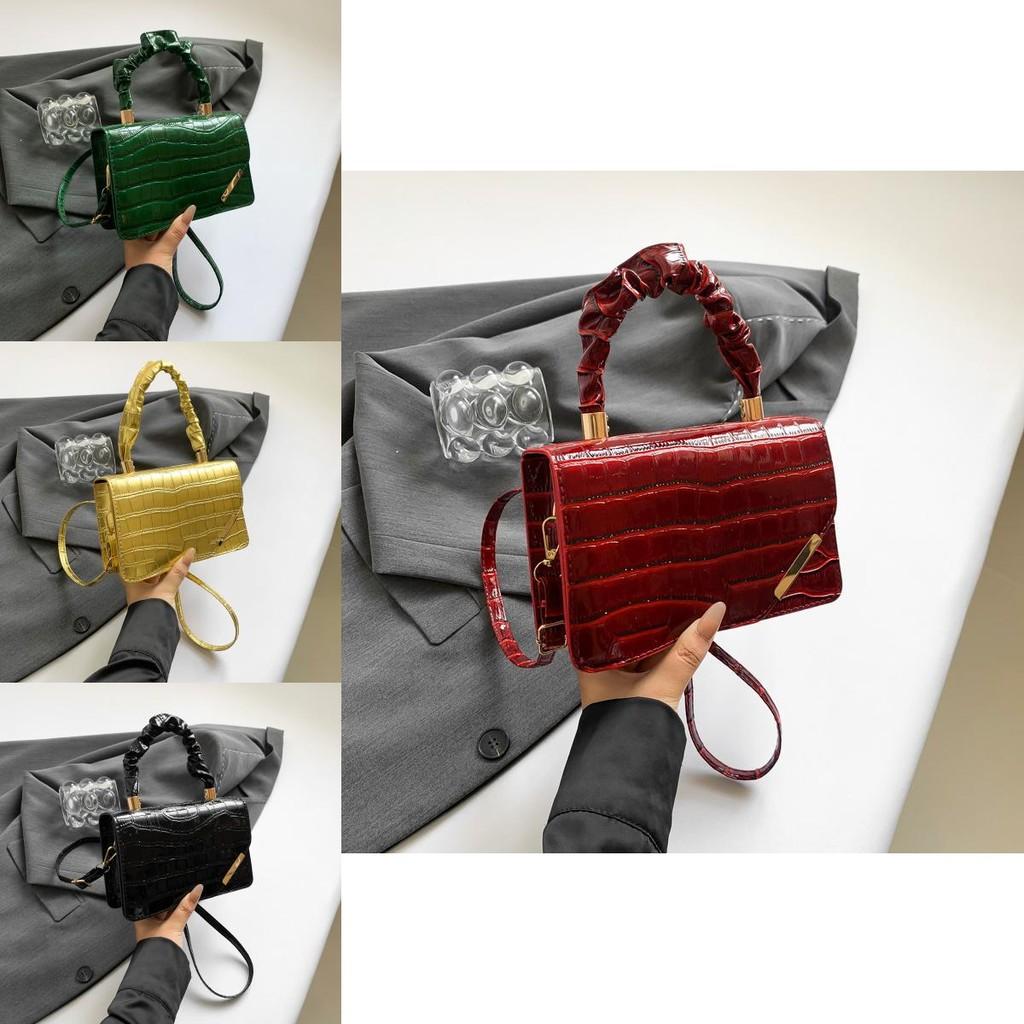 Trendy Casual Small Square Crossbody Bag Fashionable Pu Leather Handbag For Women