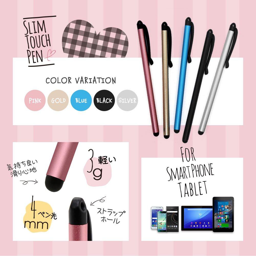 Тонкая легкая сенсорная ручка Owltech из специальной силиконовой резины с ремешком серебристого цвета для iPhone/смартфона/планшета OWL-TPSE06-SI