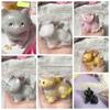 TPR Cat Squeeze Toy Plush Pinch Decompression Toy Interesting Cartoon Fidget Toy  Kids Tricky Doll