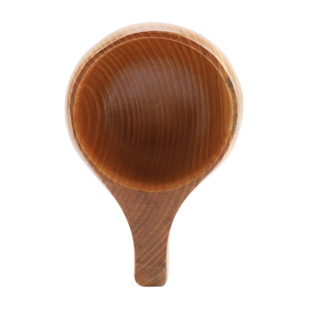 Деревянная кофейная чашка Портативная уличная деревянная кружка для питья с ручкой для бара, ресторана, кафе, отеля, для дома и путешествий