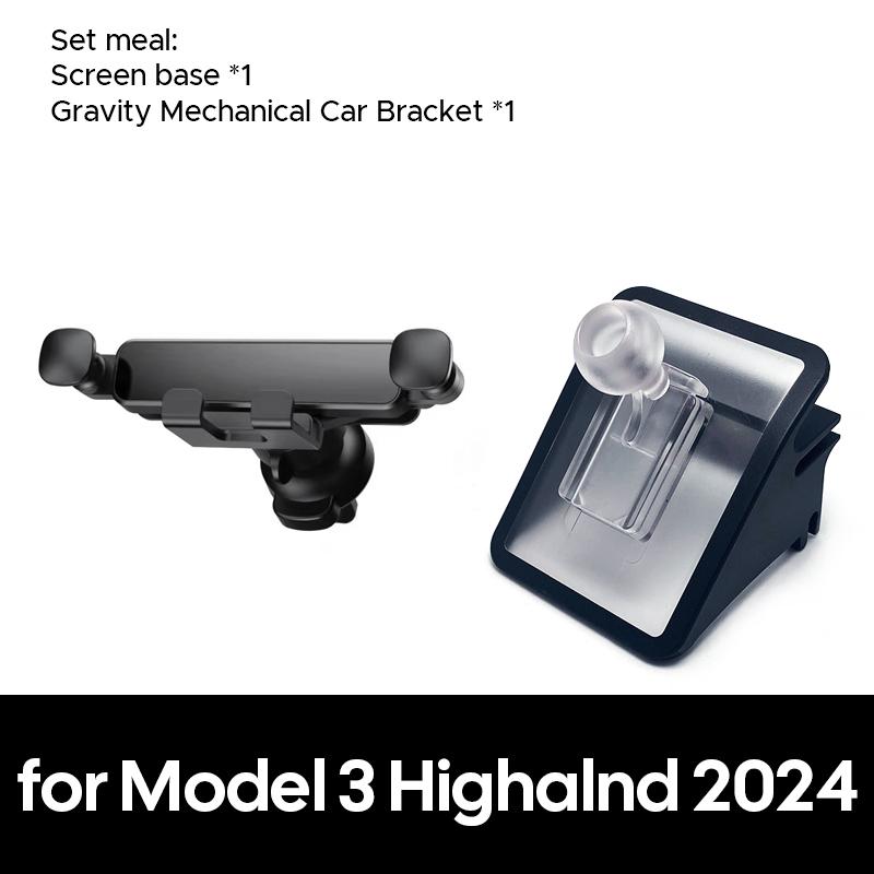 TESY Car Cell Phone Holder Support Mount Bracket Vent Clip For Tesla Model YL Y Juniper Launch 2026 2025 Model 3 Highland 2024