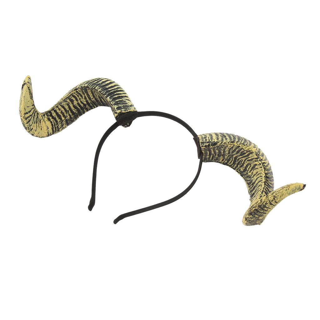 Sheep Horn Headband Exquisite Unique Funny Halloween Cosplay Party Horn Hair Hoop Accessory Photo