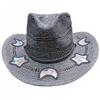 Creative Cowboy Hat Handmade Weave Women Straw Cap Multi-pattern Hollow Design Adjustable New Women's Fashion Sun Hat for Summer