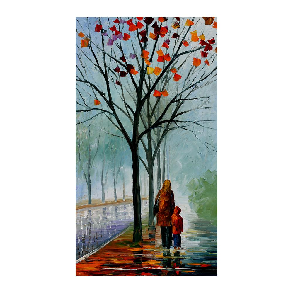Современная абстрактная эстетика Настенное искусство Цветной лист Дерево HD Масло на холсте Постеры и принты Украшение для дома Спальни Гостиной Подарок