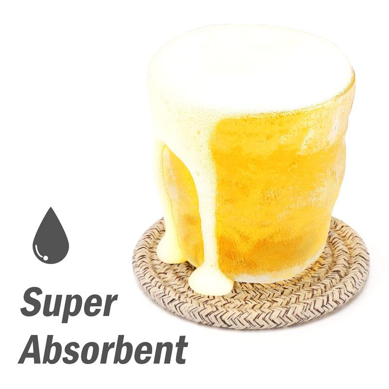 8Pcs Cup Coasters For Drinks Absorbent Woven Coaster Set With Holder Farmhouse Cloth Fabric Cup Coasters For Coffee Tea