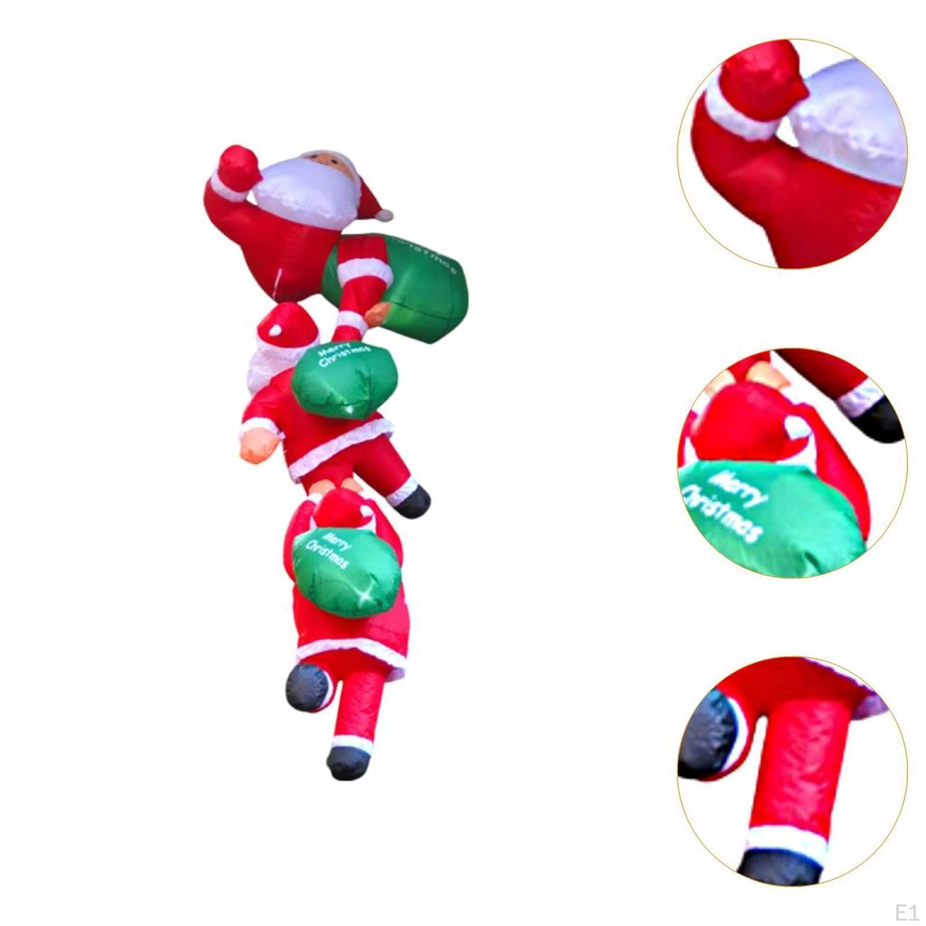 Рождественские надувные изделия, восхождение Санта-Клауса, праздничное украшение, вечеринка, декор, надувающийся