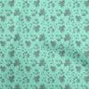 Ткань Cotton Flex Dusty Teal Green с осенними листьями, проекты для поделок, декоративная ткань с принтом по ярдам, 40 дюймов