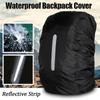 Backpack Rain Cover 15-75L Dust-proof Waterproof Rain Cover for Outdoor Camping Hiking Bag Cycling Safety Light Rain Cover Mountaineering Backpack Bag
