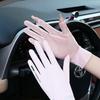 Sunscreen Ice Silk Gloves Anti-UV Summer Breathable Mesh Gloves for Car Motorcycle Bike Driving Sports Thin Gloves for Women Men