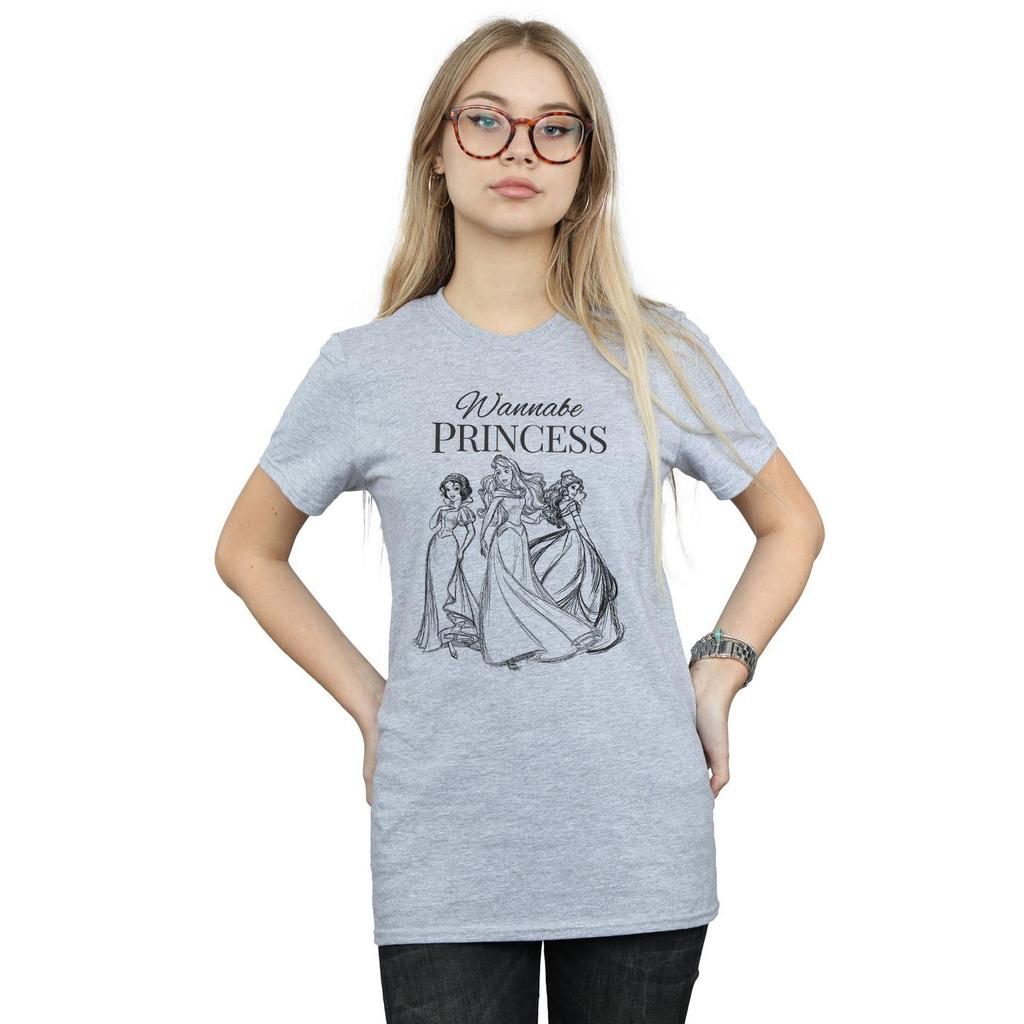 Disney Princess Womens/Ladies Wannabe Princess Cotton Boyfriend T-Shirt