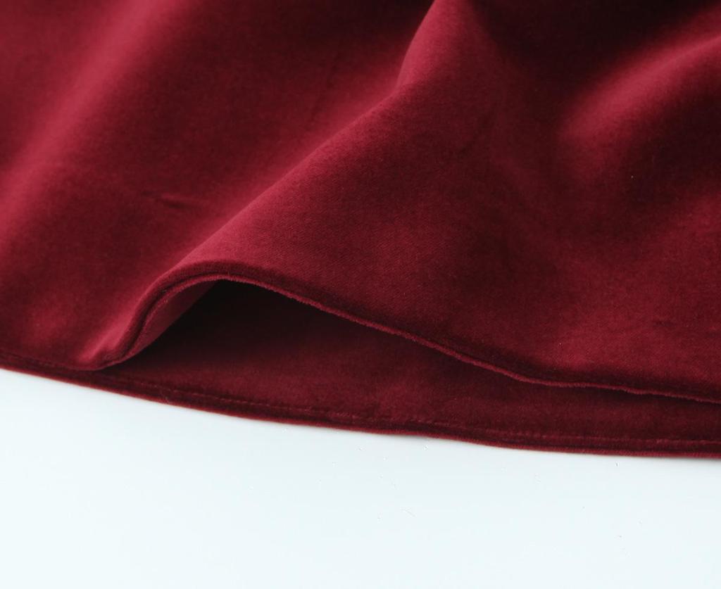 Autumn 2024 Women's European & American Style Velour Dress
