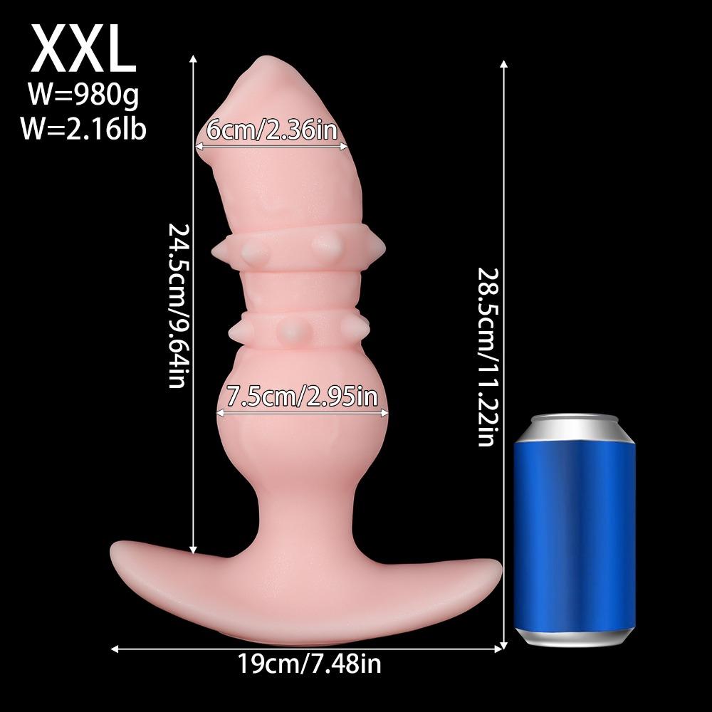 Fantasy Silicone Dog Shape Dildo Anal Plug Soft Body Safe Adult Pleasure Toy